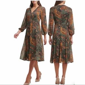 Tommy Hilfiger green paisley